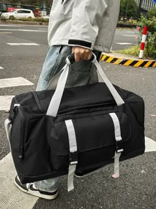 Borsa da Viaggio Sportiva per Pendolari a Colori di Grande Capacità Moda Nylon Impermeabile Fitness Borsone a Tracolla Per Uomo Donna