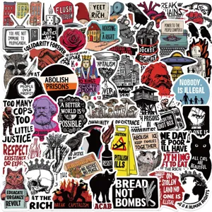 Adesivi Graffiti Attivismo Impermeabili PVC Slogan Di Giustizia Sociale Per Laptop Chitarra Bagagli Adesivi Decorativi DIY