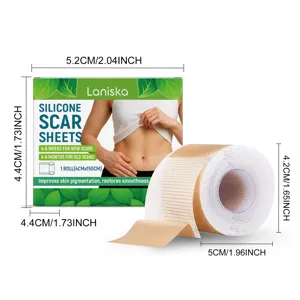 Rollo de hojas de silicona para cicatrices quirúrgicas tratamiento cuidado de piel.