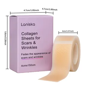 LANISKA bandes et rouleau de ruban en silicone pour cicatrices visage et corps soins.