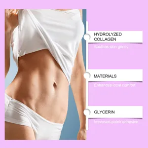 Detalle de parche corporal de colágeno con ingredientes hidratantes para una piel suave.