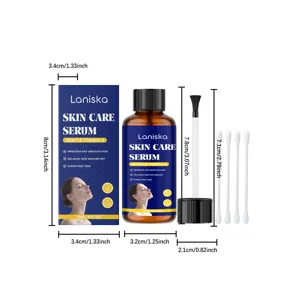 LANISKA 30ml Skin Care Serum Gentle Formula Facial Treatment Set with Applicator Swabs