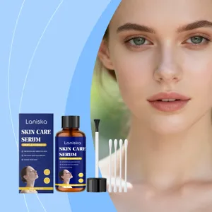 LANISKA gentle skin care serum 30ml with brush and swabs for smooth and even skin tone.