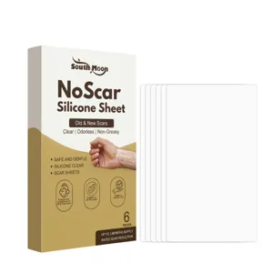Cerotto per la Cura delle Cicatrici in Silicone Pelle del Corpo Idratante Riparatore Trasparente Impermeabile Lavabile Cura Personale Quotidiana
