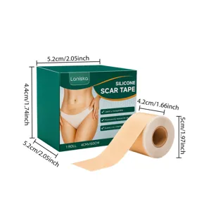 Rollo de cinta de silicona para cicatrices cuidado de la piel suave y transpirable