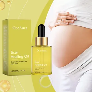 OceAura Narbenheilungsöl 30ml hilft Dehnungsstreifen zu reparieren und pflegt intensiv.