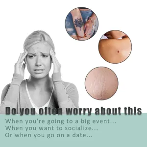 Vista detallada del parche corrector de piel para cubrir tatuajes, cicatrices e imperfecciones.