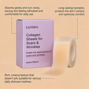 LANISKA rouleau de patchs de cicatrices en silicone et boîte, conçu pour un soin efficace.
