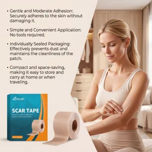 Cinta de cicatrices XIMONTH para el cuerpo, parche de cuidado de la piel suave y compacto.