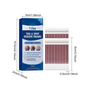 Plant extract skin care cotton swabs, 30pcs, gentle tag and spot eraser for daily care.