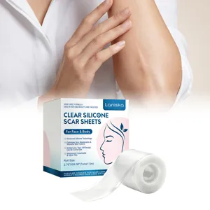 Rollo de Hojas de Cicatriz de Silicona Parche de Cuidado de la Piel Transparente Transpirable Impermeable Cinta de Eliminación de Cicatrices Para Cuerpo y Cara