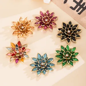 Accessori per Gioielli Fai-da-Te a Forma di Fiore in Acrilico con Occhi di Cavallo Creativi di Moda per Decorazioni di Ciondoli per Scarpe Custodia per Telefono Fiori con Strass