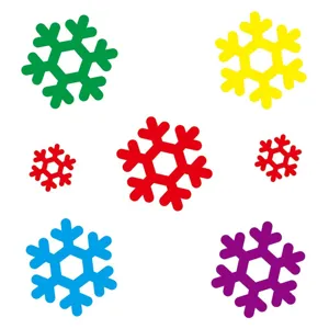 Pegatinas estáticas de ventana de copos de nieve de Navidad para decoración de vidrio