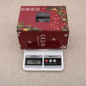 Christmas music snow globe packaging box electronic decoration gift lighting display item