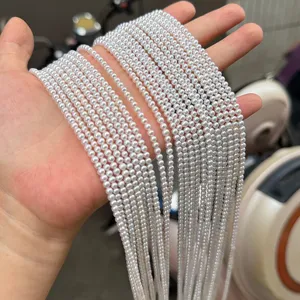 Natural Freshwater Pearl Loose Beads Near Round DIY Jewelry Making White Small Pearls For Necklace Bracelet Making Strand