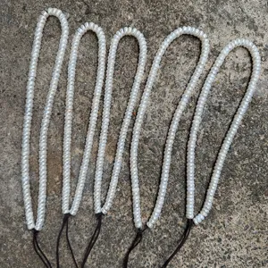 Natural freshwater flat cut pearl bead strands for DIY jewelry making meditation 7.5-8mm