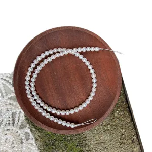 Natuurlijke zoetwaterparel strand wit 5-5.5mm parel halffabrikaat sieraden maken