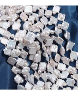 Natürliche Süßwasser Barock Perlen für DIY lose Perlen Nahaufnahme Schmuck Detail