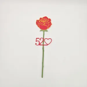 Calamita frigo rosa simulazione DIY regalo San Valentino decorazione camera letto