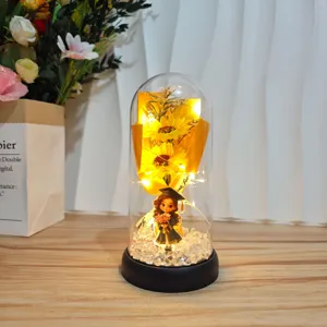 Graduation gift acrylic cover sunflower night light ornament student souvenir gift LED lamp