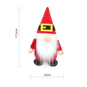 Christmas gnome cutlery holder felt table decoration cute santa fork spoon sleeve 17.5cm