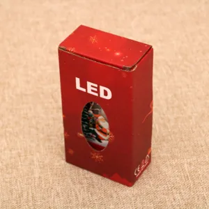 Christmas LED light decoration box red Santa Claus night light desktop ornament gift