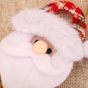 Kerstman pluche hangend ornament voor kerstboomdecoratie en leuke feestelijke vakantiecadeaus.