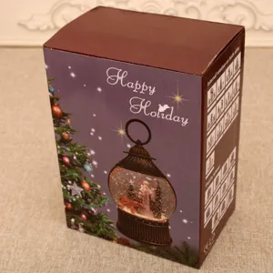 Weihnachts-Schneekugel-Laterne Verpackungsbox festliche Feiertag Deko Geschenk