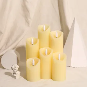 Set di candele LED senza fiamma luci tremolanti per decorazione festa matrimonio casa