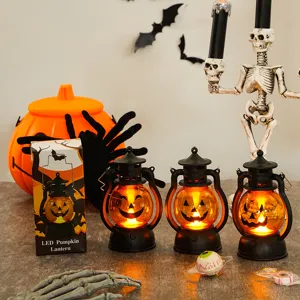 Halloween LED φανάρι κολοκύθα λάμπα σκελετός πάρτι μπαρ ατμόσφαιρα διακόσμηση αξεσουάρ