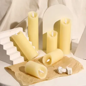 Set di candele LED elettroniche senza fiamma in cera per decorazione casa matrimonio