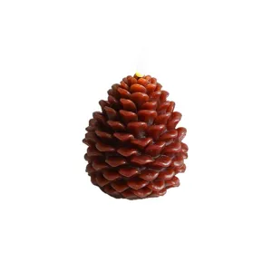 Noel simulation pomme de pin bougie electronique pour decoration de fete cadeau.