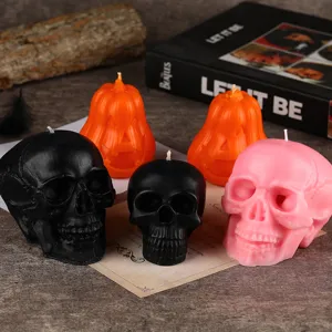 Halloween Duftkerze Kürbis Totenkopf Form Handgemacht Sojawachs Aromatherapie Festliche Party Heimdekoration Fotografie Requisiten