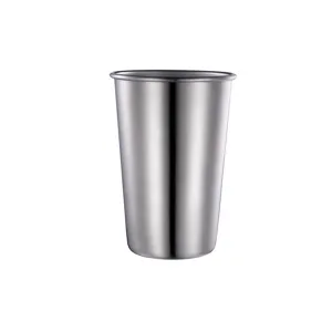 Gobelet en acier inoxydable 304 tasse a biere bord roule tasse de camping simple paroi