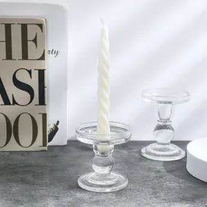 Glas Kerzenhalter europäischer Vintage römischer Säule Kerzenständer Heimdekoration