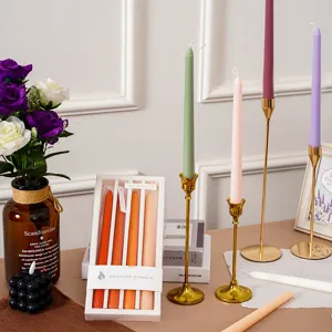 Duftkerzen Stabkerzen Set lang Sojawachs Kerzen dekorative Kerzen fuer Hochzeit Party Geschenk
