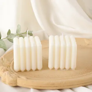 White bubble cube scented soy wax candles set aesthetic home decor photography props
