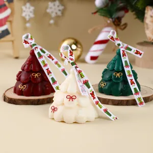 Duftkerzen Set Weihnachtsbaum rot weiss gruen fuer Feiertag Party Heimtextilien Deko