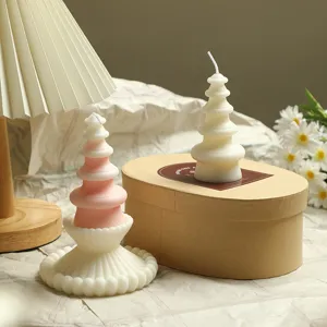 Christmas tree scented candle gift box set, elegant home decor and romantic birthday present.