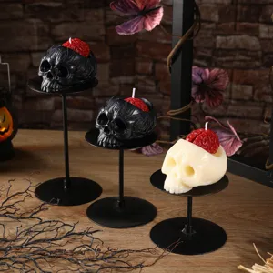 Halloween Gothic Skull Scented Candle Creative Handmade Wax Ornament for Party Decor