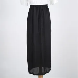 Women Casual Solid Color Quick Drying Fabric Long Skirt Summer Sun Protection Korean Style Straight Skirt