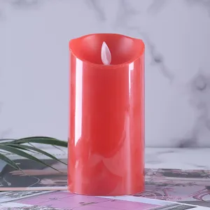 Red LED oscillating candle flameless electronic candle for romantic proposal wedding party decor