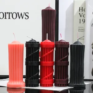 Vela aromática columna romana cera de soja vela de pilar sensual decoración única.