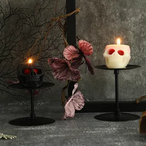 Αρωματικό κερί κρανίο Halloween τρομακτικό πάρτι γοτθική διακόσμηση σπιτιού κεντρικό.