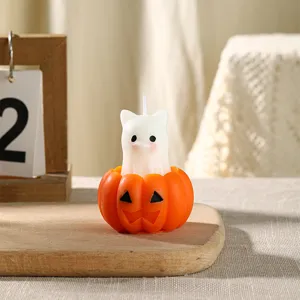 Halloween Kürbis Geist Duftkerze süße kreative Wachs Dekoration Party Deko Geschenk