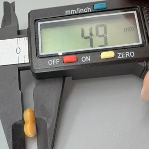 Lose Perle Zubehör für DIY Schmuckherstellung, zeigt präzise Messungsdetails klar.