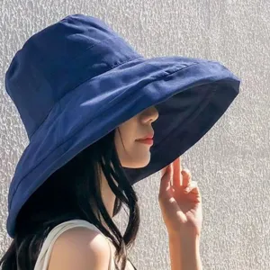Unisex Solid Color Peach Skin Velvet Bucket Hat Korean Style Casual Outdoor Sun Protection Fisherman Hat
