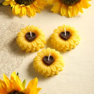 Sonnenblume Form Sojawachs Duftkerze Heimdekoration Geschenk Fest Party Atmosphäre Kerze