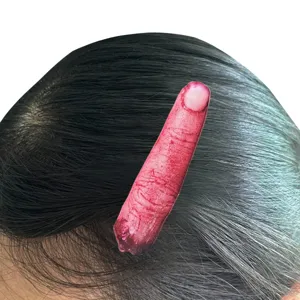 Gruselige Halloween Haarklammer abgetrennter Finger Gothic Haarspitze Party Requisite