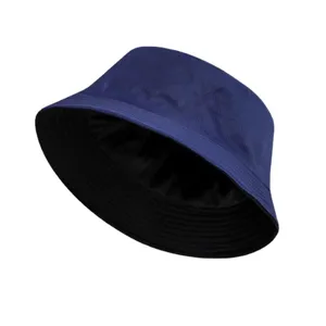 Solid color reversible bucket hat for men and women, casual sun protection casual daily wear.